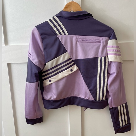 Adidas retro cropped purple zip sweatshirt - Picture 5 of 5
